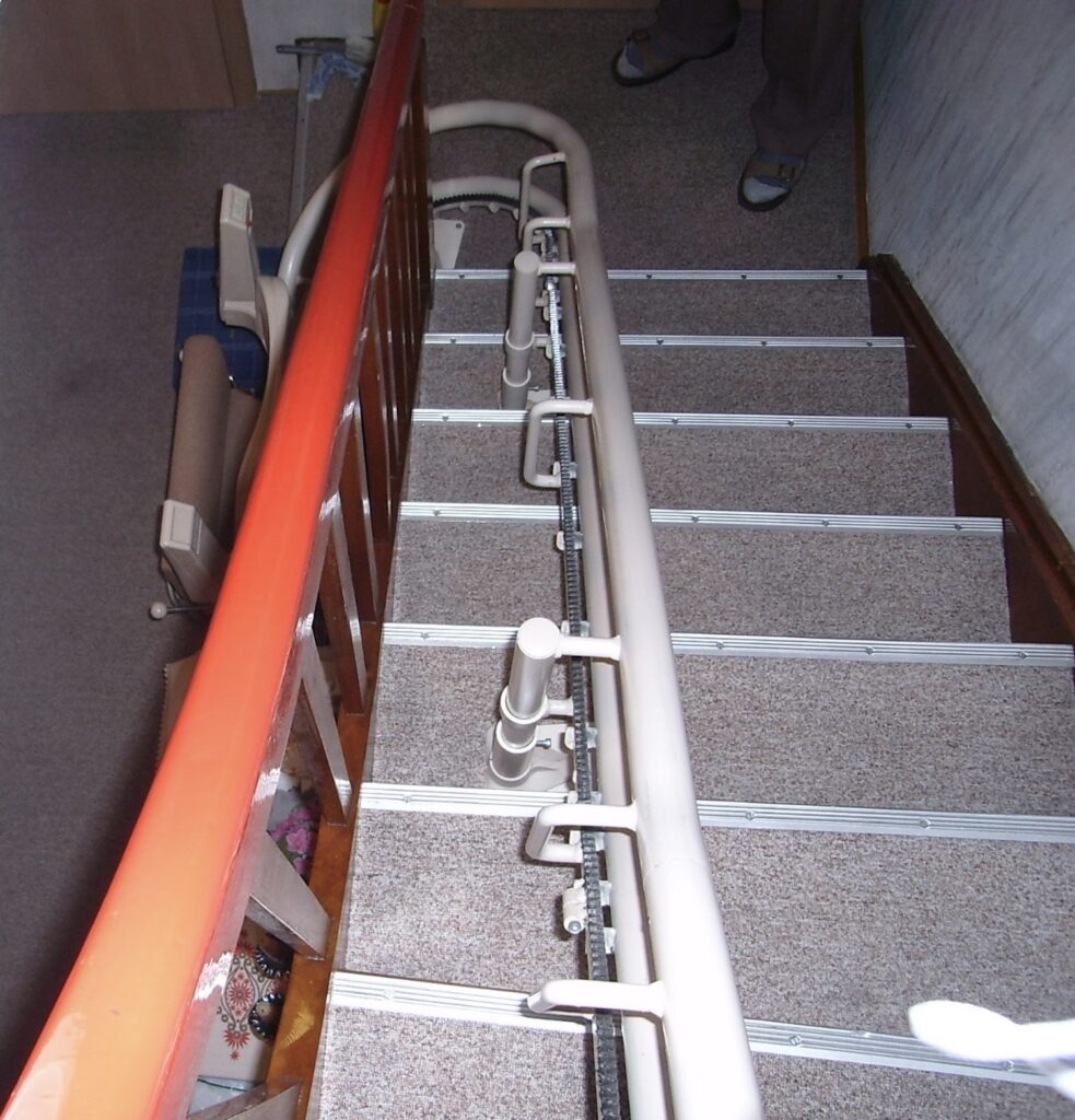2-Schienensystem Treppenlift